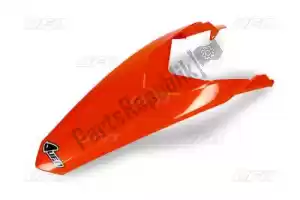 UFO KT04045FFLU rear fender, neon orange - Bottom side