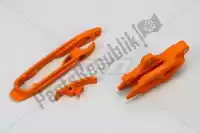 KT04030127, UFO, Kit guidacatena e pattino forcellone, arancio    , Nuovo