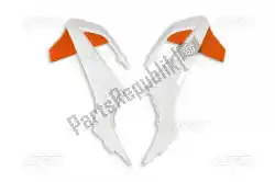 Qui puoi ordinare bs ra copriradiatori ktm bianco / arancio (oem) da UFO , con numero parte KT04073999W: