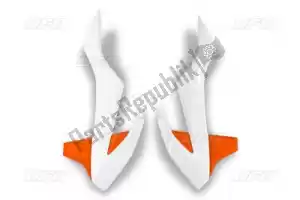 UFO KT04085999X bs ra copriradiatore ktm oem 20 bianco 2020-arancione - Il fondo