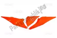 KT05004FFLU, UFO, Conjunto de painéis painéis laterais ventilados ktm neon laranja    , Novo