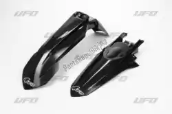 Here you can order the mudguard kit ktm black from UFO, with part number KTFK522001: