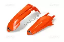 Here you can order the mudguard kit ktm orange 127 from UFO, with part number KTFK522127: