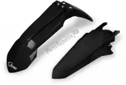 Here you can order the mudguard kit ktm black from UFO, with part number KTFK527001: