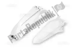 Here you can order the mudguard kit ktm white 2020 from UFO, with part number KTFK527042:
