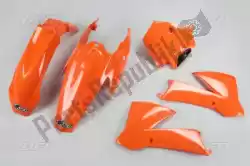Here you can order the set plastic ktm orange 127 from UFO, with part number KTKIT504127: