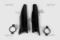 Here you can order the fork slider protectors, black from UFO, with part number SU03935001: