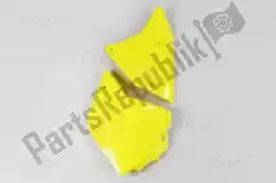 Here you can order the panel set side panels left suzuki yellow 102 from UFO, with part number SU03982102: