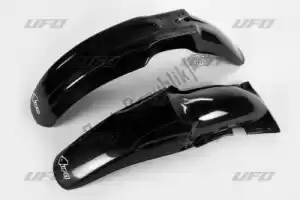 UFO SUFK400001 kit guarda-lamas suzuki preto - Lado inferior