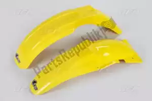 UFO SUFK400999 kit de guarda-lamas dianteiro e traseiro, oem amarelo - Lado inferior