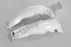 UFO SUFK404041 kit garde boue suzuki blanc - La partie au fond