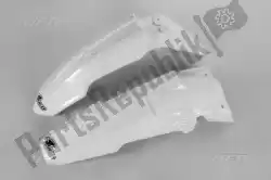 Here you can order the mudguard kit suzuki white from UFO, with part number SUFK409041: