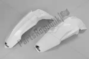 UFO SUFK414041 mudguard kit suzuki white - Bottom side