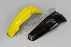 Here you can order the front and rear fender kit, oem yellow from UFO, with part number SUFK415999: