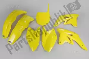 UFO SUKIT407E102 set plastique suzuki jaune - La partie au fond