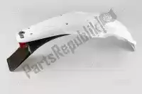 YA03800046, UFO, Enduro rear fender, white    , New