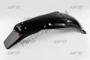 UFO YA03849001 enduro rear fender with led light, black - Bottom side