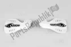 Here you can order the handguard handguards large yamaha white from UFO, with part number YA03875046: