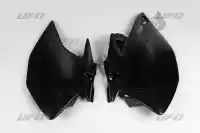 YA03887001, UFO, Panel set side panels yamaha black    , Nieuw