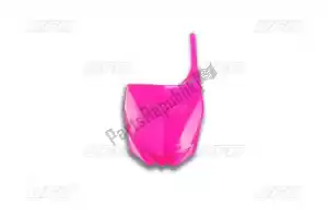 UFO YA04813P front number plate, neon pink - Bottom side