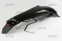 YA04821001, UFO, Pára-lama traseiro enduro com luz led, preto    , Novo