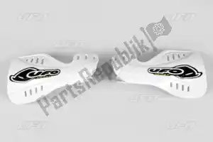 UFO YA04825046 vented handguards, white - Bottom side