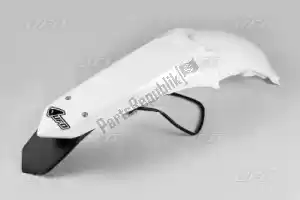 UFO YA04845046 enduro rear fender with led light, white - Bottom side