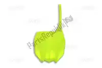 YA04860DFLU, UFO, Targa anteriore, giallo neon    , Nuovo