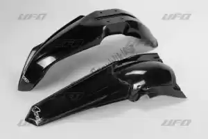 UFO YAFK308001 mudguard kit yamaha black - Bottom side