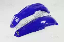 Here you can order the front and rear fender kit, oem blue/white|restyled from UFO, with part number YAFK312999: