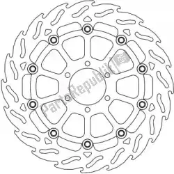 schijf 112262, flame floating alu disc 300 van Moto Master, met onderdeel nummer 6206112262, bestel je hier online: