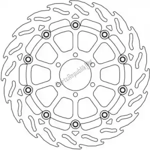 MOTO MASTER 6206112263 disco 112263, disco in alluminio flottante a fiamma 300 - Il fondo