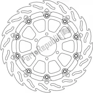 MOTO MASTER 6206112266 schijf 112266, flame 5,5mm racing series - Onderkant