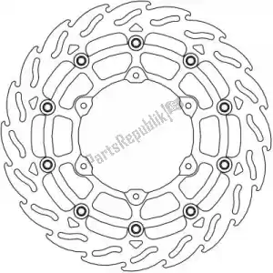 MOTO MASTER 6206112274 disco 112274, disco in alluminio flottante a fiamma 320 - Il fondo