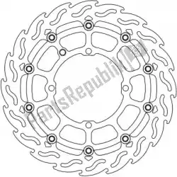 Here you can order the disc 112269, flame floating alu disc 320 from Moto Master, with part number 6206112269: