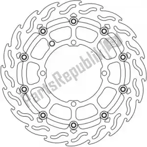 MOTO MASTER 6206112269 disc 112269, flame floating alu disc 320 - Bottom side
