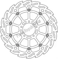 6206112298, Moto Master, Schijf 112298, flame floating alu disc    , Nieuw