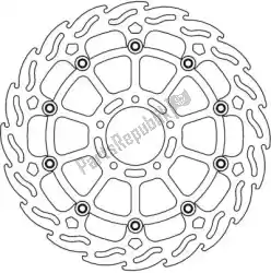 Here you can order the disc 112298, flame floating alu disc from Moto Master, with part number 6206112298: