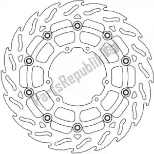 MOTO MASTER 6206112295 disque 112295, disque alu flottant flamme 300 - La partie au fond