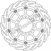 6206112297, Moto Master, Disco 112297, alu flutuante de chama (cast w)    , Novo