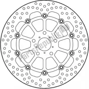 MOTO MASTER 6218112323 disc 112323, halo float disc - Bottom side