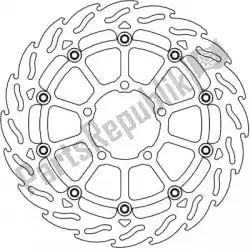 Qui puoi ordinare disco 112327, disco galleggiante a fiamma da Moto Master , con numero parte 6206112327: