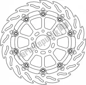 MOTO MASTER 6206112334  112334, flame racing series disc - Onderkant