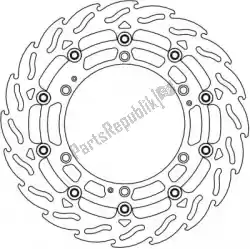 Here you can order the 112337, flame floating disc (spoked w) from Moto Master, with part number 6206112337:
