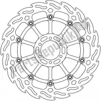 6206113189, Moto Master, Schijf 113189, flame floating alu disc 330    , Nieuw