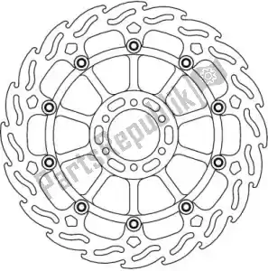 MOTO MASTER 6206113188 disc 113188, flame floating alu disc 330 - Bottom side