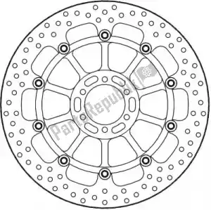 MOTO MASTER 6218113190 disc 113190, halo floating alu disc 330 - Bottom side