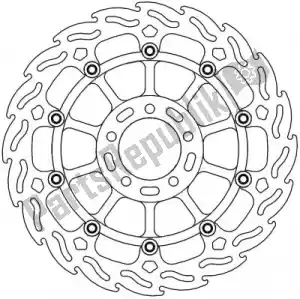 MOTO MASTER 6206113201 disc 113201, flame floating alu disc 330 - Bottom side