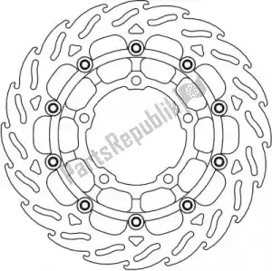 MOTO MASTER 6206113206 113206, flame floating disc - Bottom side