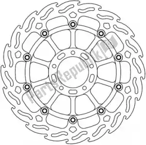 MOTO MASTER 6206113215 113215, disque flottant flamme - La partie au fond